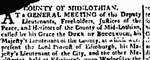 Freeholders and heritors of Midlothian
 (1800)