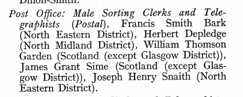 Clerks in the Department of Overseas Trade
 (1937)