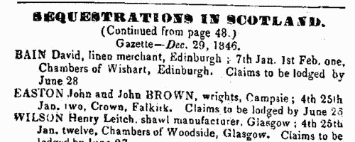 Scottish Bankrupts
 (1847)