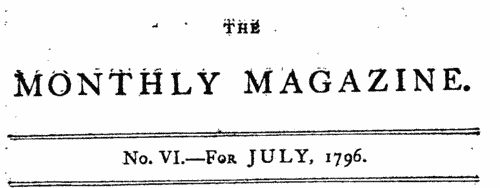 Derbyshire News
 (1796)