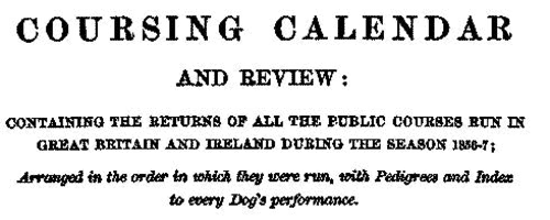 Hare Coursing Competitors at Hollybush (1856)