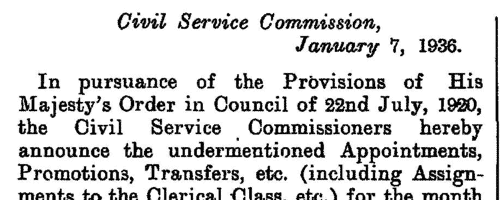 Registry of Friendly Societies Officials (1935)