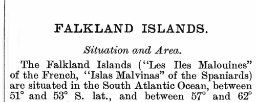Falkland Islands Officials (1904)