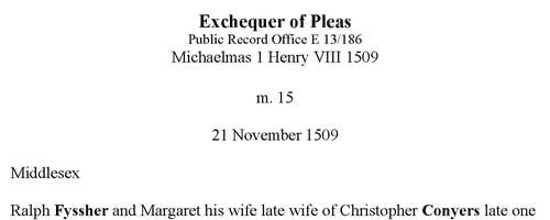 Middlesex Cases in the Exchequer of Pleas (1509)